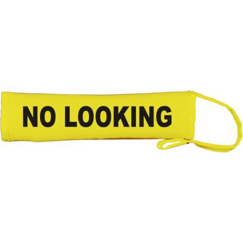 No looking - Fluorescent Neon Yellow Dog Lead Slip