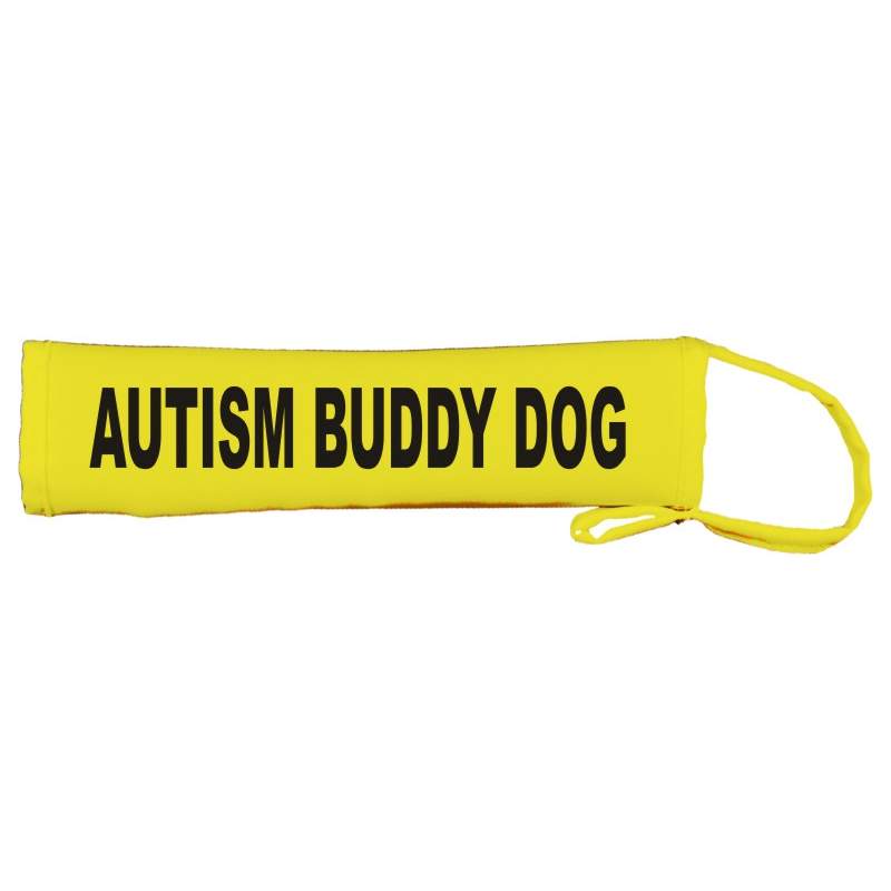 AUTISM BUDDY DOG - Fluorescent Neon Yellow Dog Lead Slip