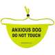 Anxious Dog Do Not Touch - Fluorescent Neon Yellow Dog Bandana