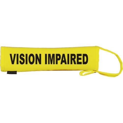 Vision Impaired - Fluorescent Neon Yellow Dog Lead Slip