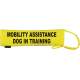 Mobility Assistance Dog In Training - Fluorescent Neon Yellow Dog Lead Slip