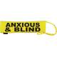 Anxious & Blind - Fluorescent Neon Yellow Dog Lead Slip