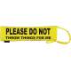 Please do not throw things for me - Fluorescent Neon Yellow Dog Lead Slip