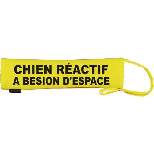 chien reactif a besion d'espace - Fluorescent Neon Yellow Dog Lead Slip