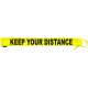 Keep Your Distance - Extra Long Fluorescent Neon Yellow Dog Lead Slip