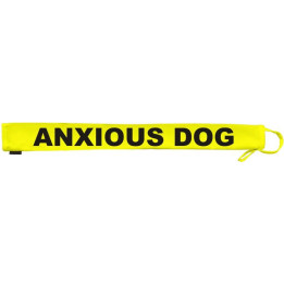 Anxious Dog - Extra Long Fluorescent Neon Yellow Dog Lead Slip