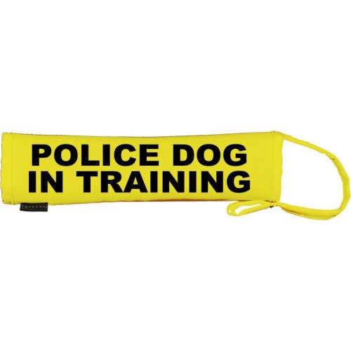 Police Dog - In Training - Fluorescent Neon Yellow Dog Lead Slip
