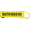 REACTIVE RESCUE DOG - Fluorescent Neon Yellow Dog Lead Slip