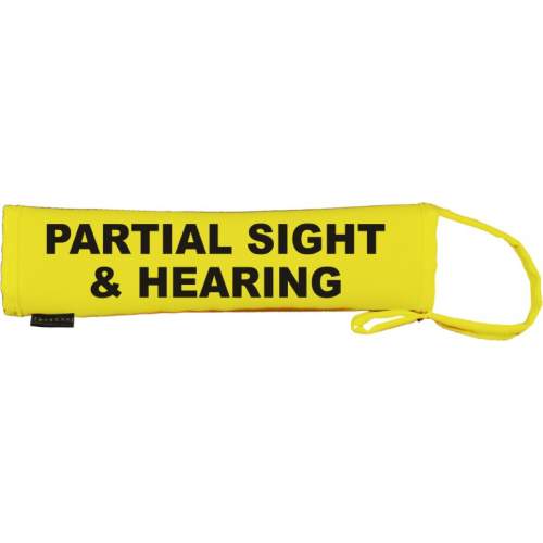 Partial Sight & Hearing - Fluorescent Neon Yellow Dog Lead Slip