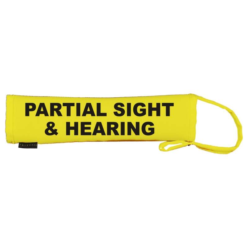 Partial Sight & Hearing - Fluorescent Neon Yellow Dog Lead Slip