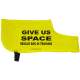 Give Us Space Rescue Dog In Training - Fluorescent Neon Yellow Dog Coat Jacket