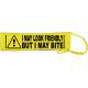 I May Look Friendly But I May Bite - Fluorescent Neon Yellow Dog Lead Slip