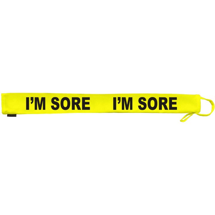 I'm Sore - Extra Long Fluorescent Neon Yellow Dog Lead Slip