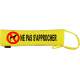 NE PAS S’APPROCHER - French Keep Away - Fluorescent Neon Yellow Dog Lead Slip