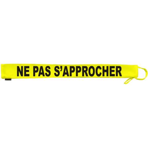 NE PAS S’APPROCHER- Extra Long Fluorescent Neon Yellow Dog Lead Slip