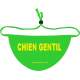 CHIEN GENTIL - French Gentile dog - Kind Dog - Fluorescent Neon Yellow Dog Bandana