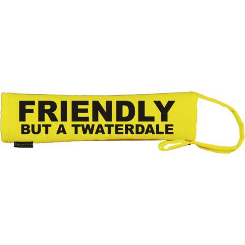 Friendly but a Twaterdale - Fluorescent Neon Yellow Dog Lead Slip