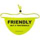 Friendly but a Twaterdale - Fluorescent Neon Yellow Dog Bandana