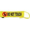 DO NOT TOUCH - NO HANDS SYMBOL - Fluorescent Neon Yellow Dog Lead Slip
