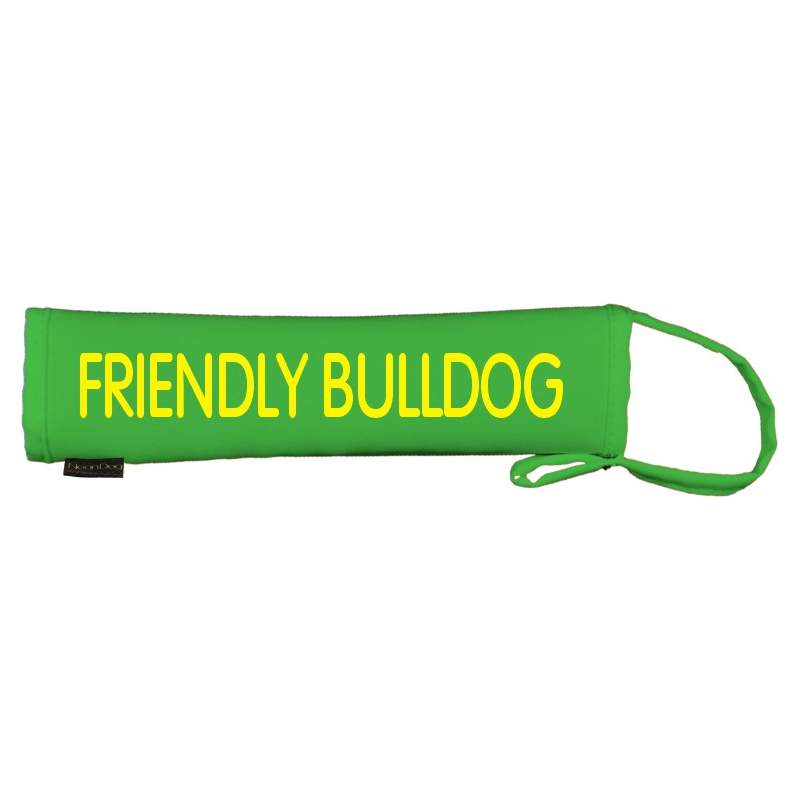 FRIENDLY BULLDOG - Green Yellow Dog Lead Slip