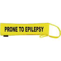 Prone to Epilepsy - Fluorescent Neon Yellow Dog Lead Slip