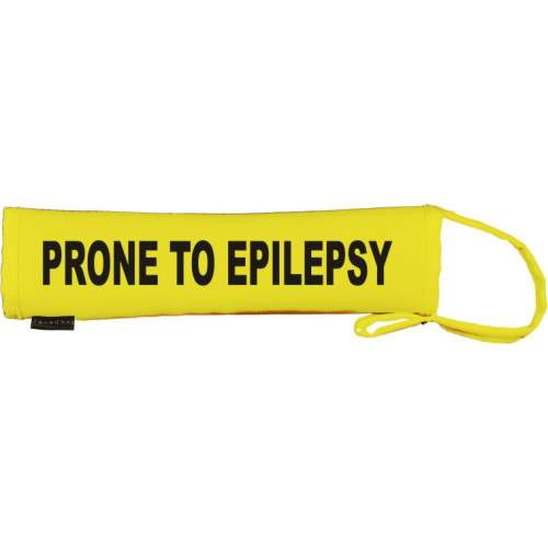 Prone to Epilepsy - Fluorescent Neon Yellow Dog Lead Slip