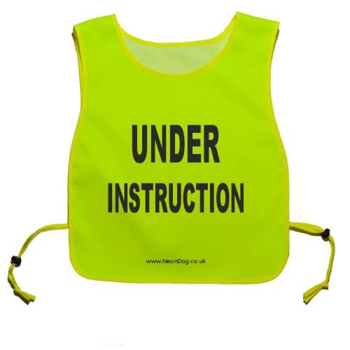 Under Instruction - Fluorescent Neon Yellow Tabard