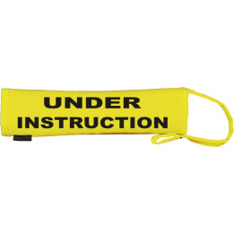 Under Instruction- Fluorescent Neon Yellow Dog Lead Slip