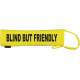BLIND BUT FRIENDLY - Fluorescent Neon Yellow Dog Lead Slip