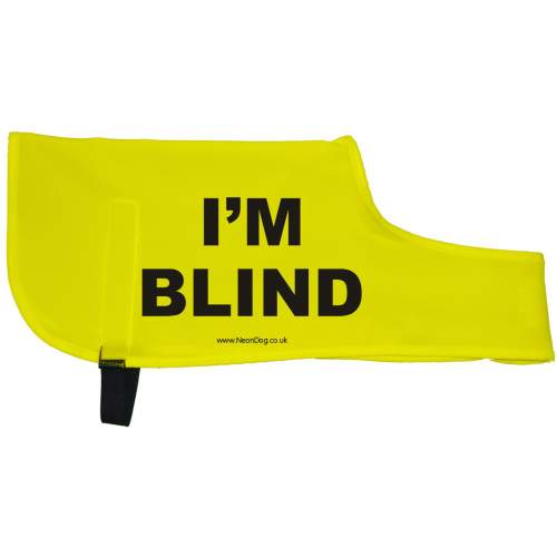 I'm Blind - Fluorescent Neon Yellow Dog Coat Jacket