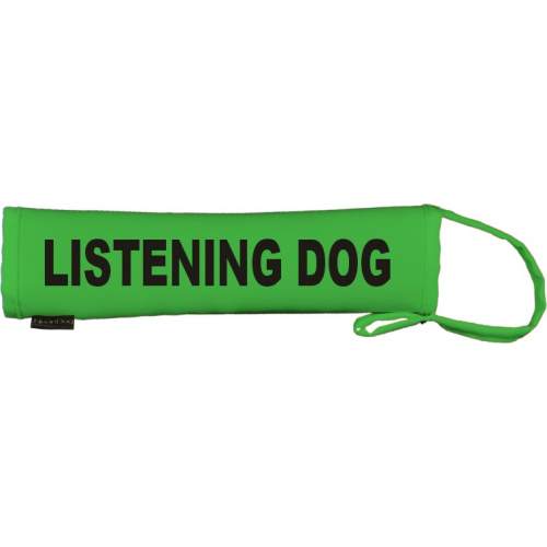 Listening Dog - Fluorescent Neon Yellow Dog Lead Slip