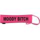 Moody Bitch - Fluorescent Neon Yellow Dog Lead Slip