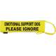 emotional support Dog PLEASE IGNORE - Fluorescent Neon Yellow Dog Lead Slip