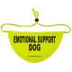 EMOTIONAL SUPPORT DOG - Fluorescent Neon Yellow Dog Bandana