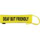 DEAF BUT FRIENDLY - Fluorescent Neon Yellow Dog Lead Slip