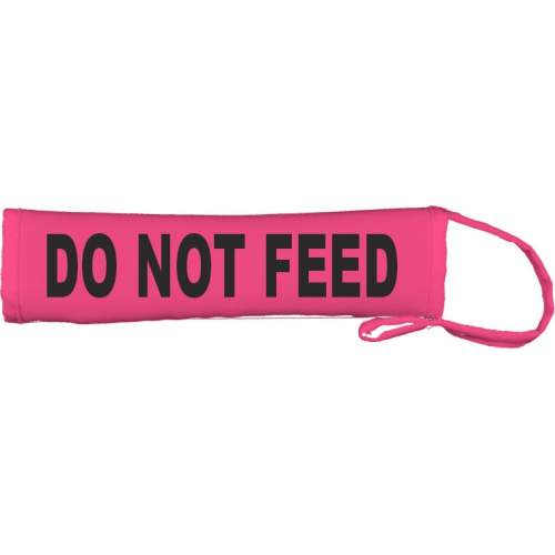 DO NOT FEED - Fluorescent Neon Yellow Dog Lead Slip