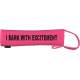 I bark with excitement - Fluorescent Neon Yellow Dog Lead Slip