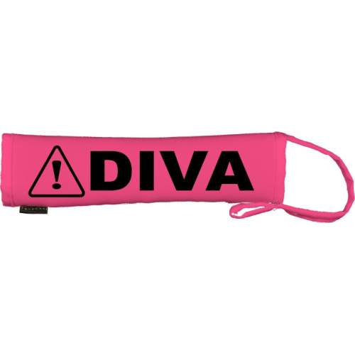 Caution DIVA - Fluorescent Neon Yellow Dog Lead Slip