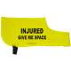 INJURED GIVE ME SPACE - Fluorescent Neon Yellow Dog Coat Jacket