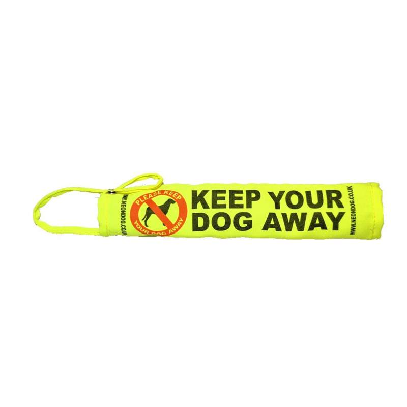 Keep Your Dog Away - Fluorescent Neon Yellow Dog Lead Slip