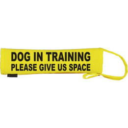 Dog in training please give us space - Fluorescent Neon Yellow Dog Lead Slip