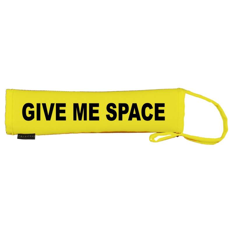Warning Dog! - Fluorescent Neon Yellow Dog Lead Slip