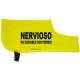 Nervioso No sociable con perros - Nervous - Not social with dogs - Fluorescent Neon Yellow Dog Coat Jacket