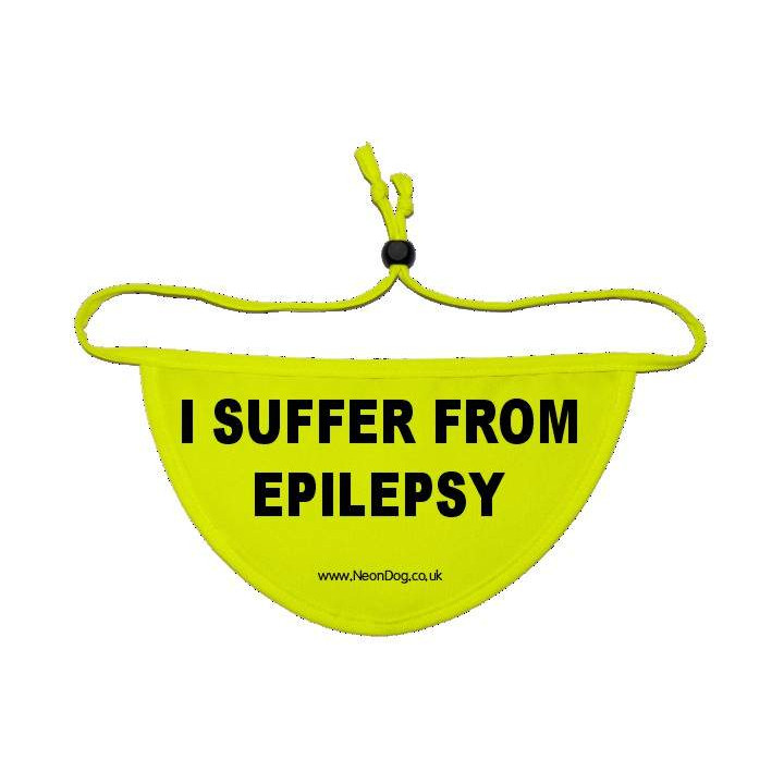 I suffer from epilepsy - Fluorescent Neon Yellow Dog Bandana