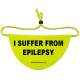 I suffer from epilepsy - Fluorescent Neon Yellow Dog Bandana