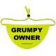 Grumpy Owner - Fluorescent Neon Yellow Dog Bandana