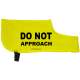 Do Not Approach - Fluorescent Neon Yellow Dog Coat Jacket