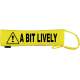 CAUTION A BIT LIVELY - Fluorescent Neon Yellow Dog Lead Slip