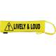 CAUTION LIVELY & LOUD- Fluorescent Neon Yellow Dog Lead Slip