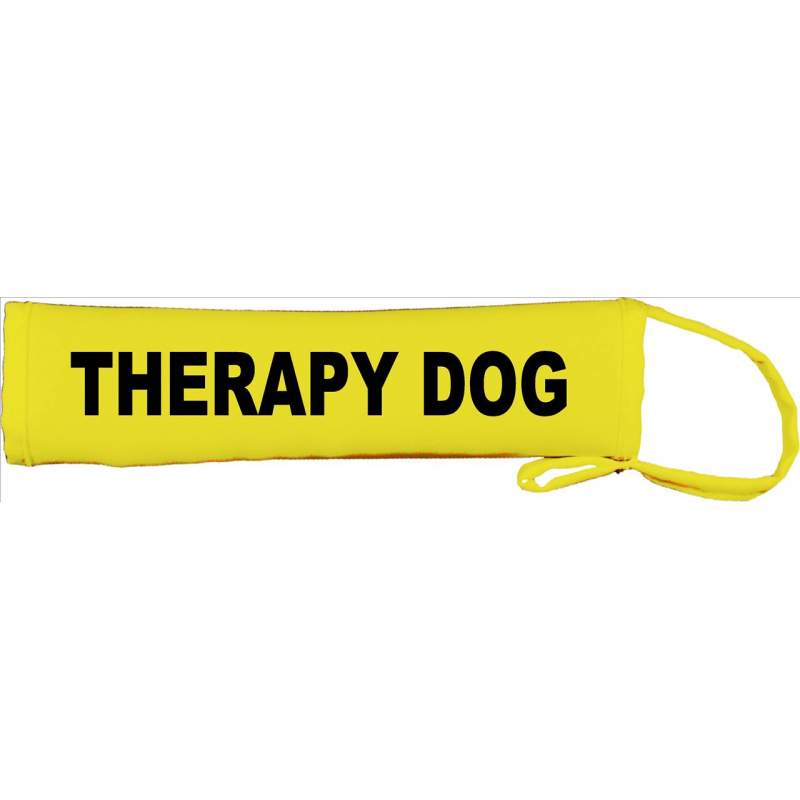 Therapy Dog - Fluorescent Neon Yellow Dog Lead Slip